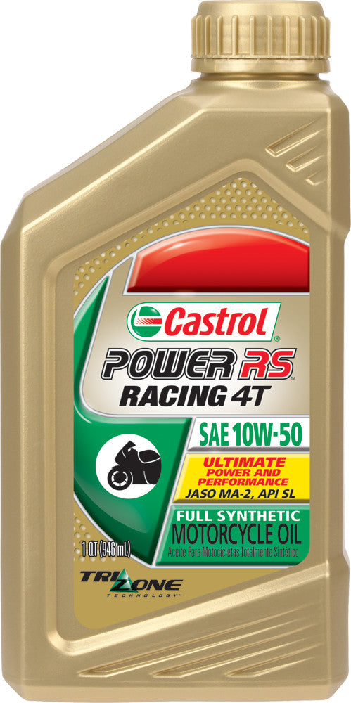 CASTROL Power Rs Racing 4t 100% Synthe Tic 10w-50 1qt 6412