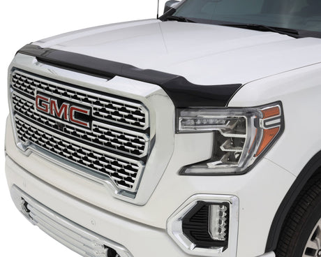 AVS 19-22 GMC Sierra 1500 Aeroskin Low Profile Hood Shield - Smoke 322167