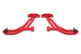 BMR 10-14 Ford Mustang / Shelby GT500 Non-Adj. Lower A-Arms (Poly/Delrin) - Red AA754R