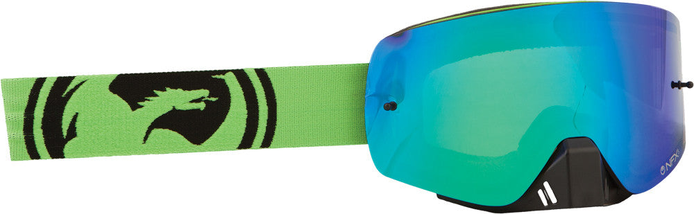 DRAGON Nfxs Goggle Green-Black Split W/Green Ion Lens 722-1734