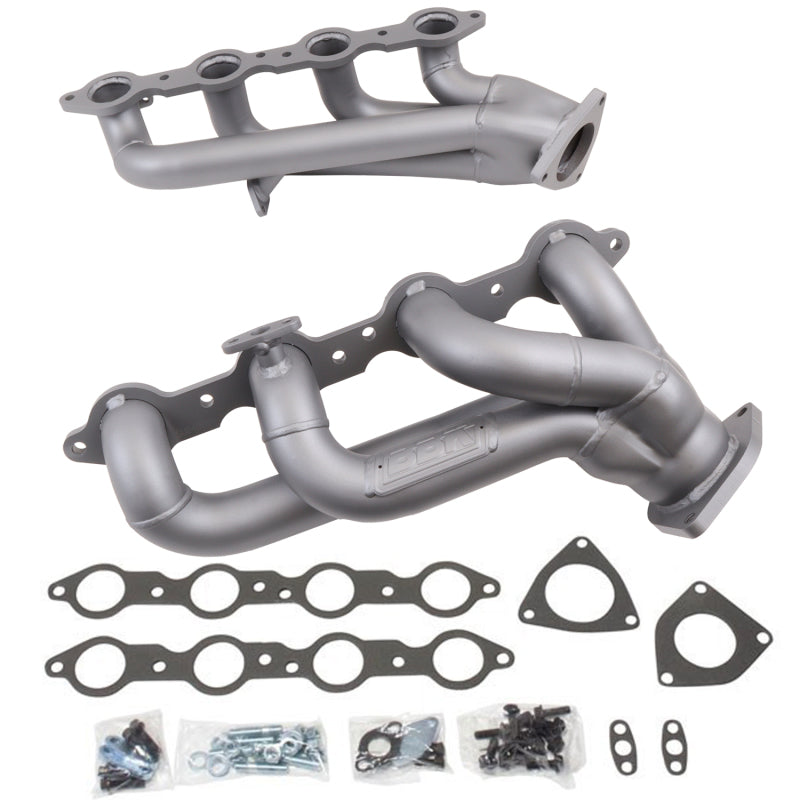 BBK 99-04 GM Truck SUV 4.8 5.3 Shorty Tuned Length Exhaust Headers - 1-3/4 Titanium Ceramic 4005