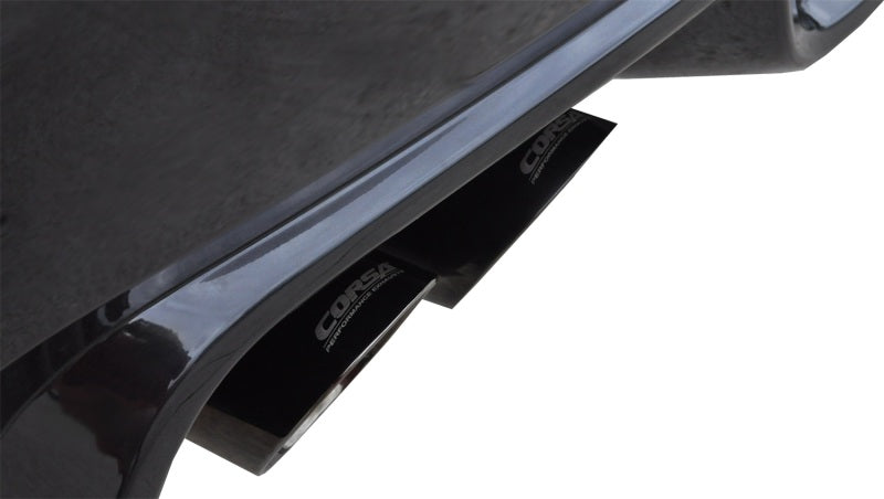 Corsa 11-13 Subaru Impreza Sedan STI 2.5L Turbo Manual Black Sport Cat-Back Exhaust 14863BLK
