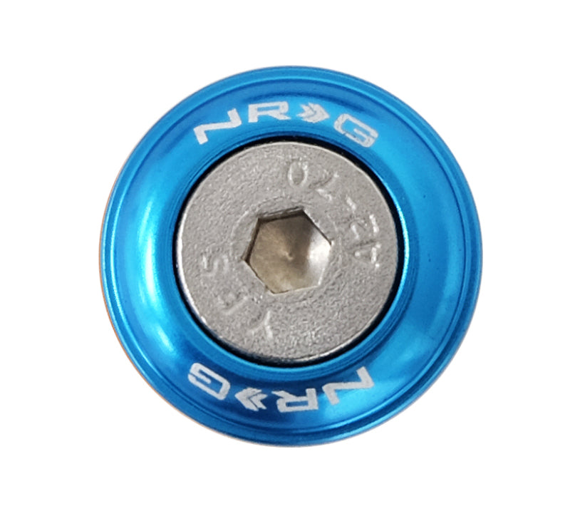 NRG Fender Washer Kit w/Rivets For Plastic (Blue) - Set of 10 FW-100BL