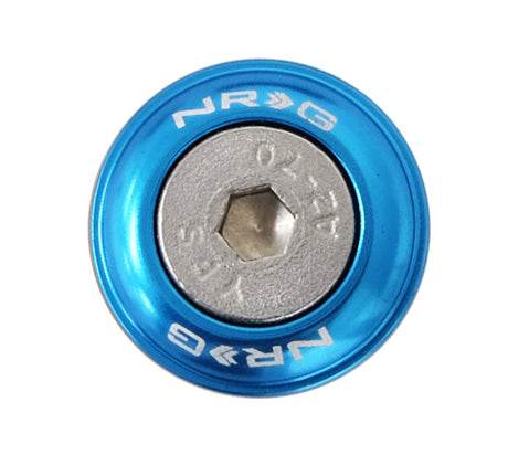 NRG Fender Washer Kit w/Rivets For Plastic (Blue) - Set of 10 FW-100BL