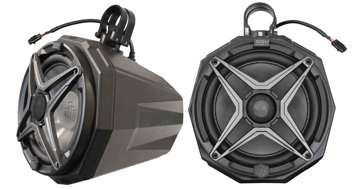 SSV WORKS 8" Cage Mount Pod Ssv Speaker 1.5" Roll Cage US2-C8A-150