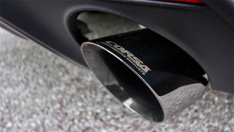 Corsa 2015 Ford Mustang GT 5.0 3in Cat Back Exhaust Polish Dual Tips (Sport) 14332