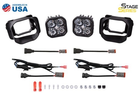Diode Dynamics SS3 Sport Type F2 Kit - White SAE Fog DD6238