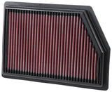 K&N Replacement Panel Air Filter for 2014 Jeep Cherokee 2.4L/3.2L 33-5009