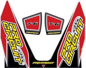 PRO CIRCUIT T-6 Decal - Red DC22T6-RED