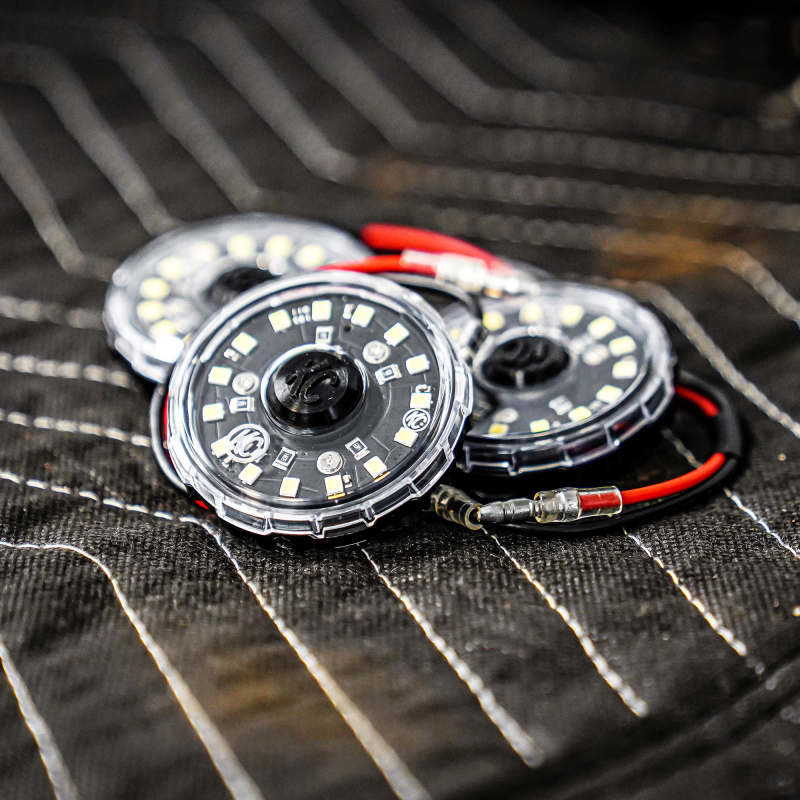 KC HiLiTES Cyclone V2 2.2in. LED Accessory Light 5w Flood Beam (Single) - Clear Lens 1358