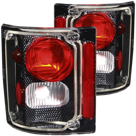 ANZO 1973-1987 Chevrolet C 10 Taillights Carbon 211015