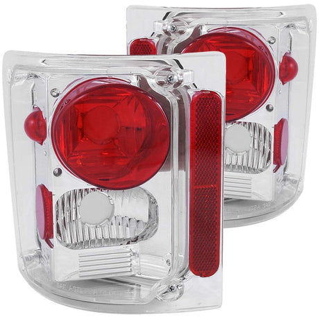 ANZO 1973-1987 Chevrolet C 10 Taillights Chrome 211014