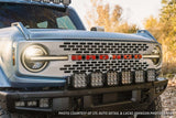 Diode Dynamics Bronco SS5 6-Pod CrossLink Grille Lightbar Kit Sport - White Combo DD7235
