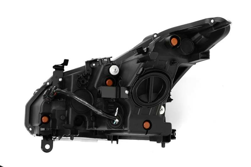 AlphaRex 08-13 Infiniti G37 Coupe SD NOVA LED Proj Headlights Plank Gloss Blk w/Activ Light/Seq Sig 881985