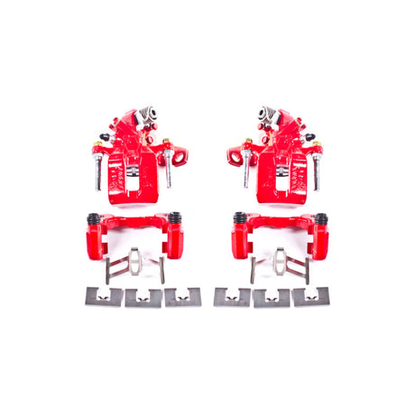 Power Stop 06-11 Acura CSX Rear Red Calipers w/Brackets - Pair S3298
