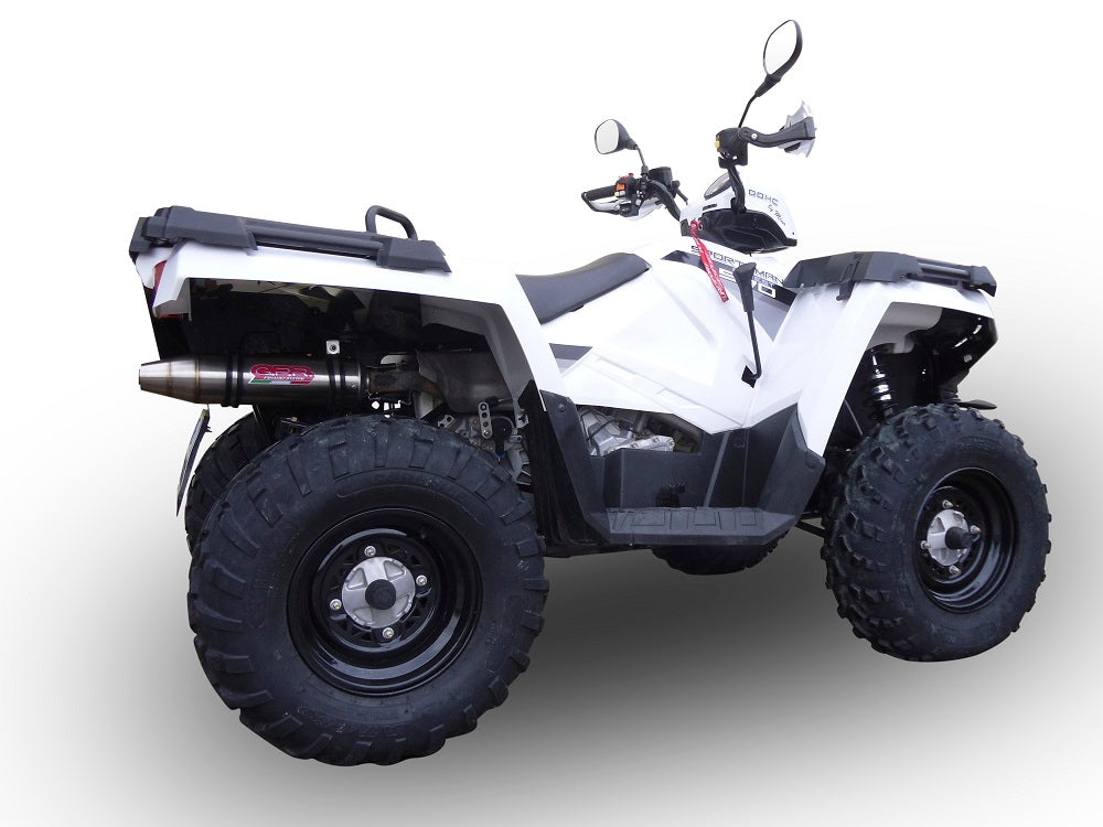 GPR Deeptone, Slip-on Exhaust with Removable DB Killer and Link Pipe Polaris Sportsman 570 2014-2024  ATV.38.DE