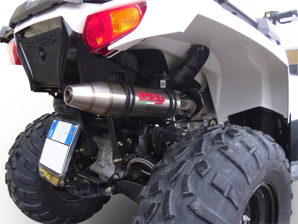 GPR Deeptone, Slip-on Exhaust with Removable DB Killer and Link Pipe Polaris Sportsman 570 2014-2024  ATV.38.DE