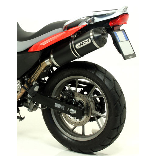 IN STOCK Arrow Bmw G 650 Gs '11/16 Homologated Aluminium Dark Race-Tech Silencer For Arrow Mid Pipe 72615akn