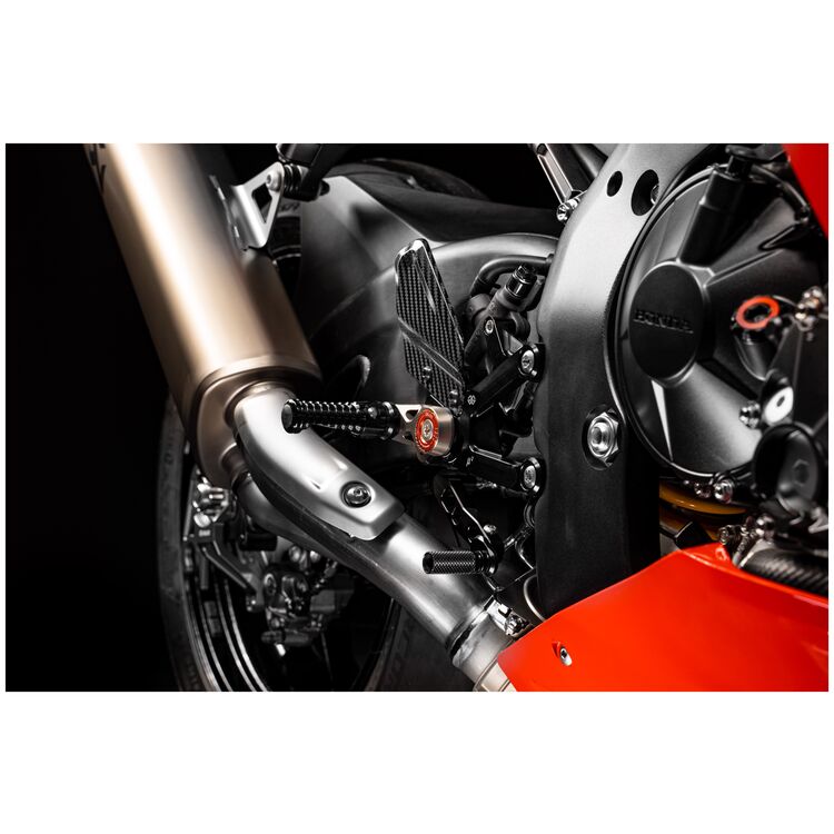 GILLES TOOLING MUE2 Rearset - Black CBR1000RR-R Fireblade SP 2021-2023  MUE2-H02-B