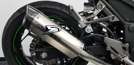 Graves motorsports ninja ex300 2013-2017 full exhaust system EXK-17EX3-FST