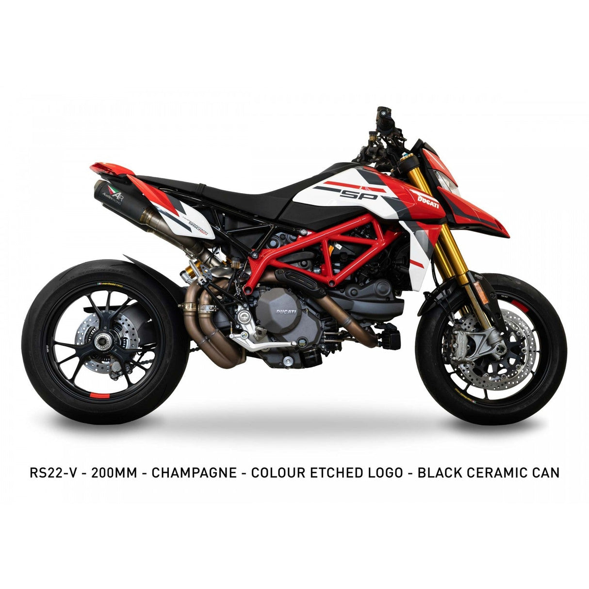 Austin Racing  2023 - 2025 HYPERMOTARD 950/SP COMPLIANT SLIP-ON EXHAUST SYSTEM