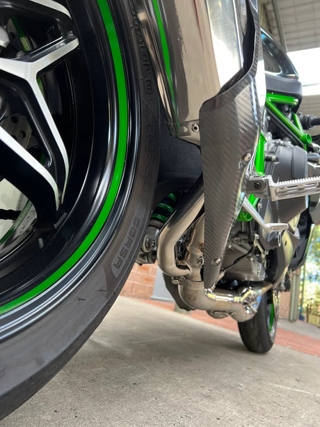 Vandemon  H2 H2R 2015-2024 Bimodal Stealth Titanium Exhaust System KAWAH2TICSPOLEXHWV VA-48