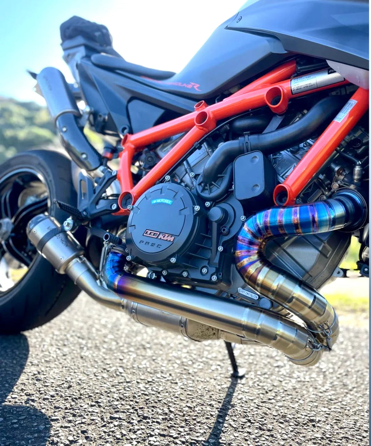 Vandemon  KTM Superduke 1290/1390R/RR Twin Shot Titanium Exhaust System KTM129SDTIEXHPB VA-63