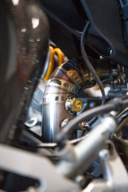 Vandemon  Ducati Panigale 1199S, 1299S, 1299 SP & R Titanium High Mount Exhaust System DUC129TIEXHMESA