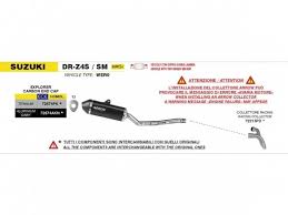 Arrow  72213PD + 72674AKN Arrow full system DR-Z4S/DR-Z4SM 2025/2026 Explorer Aluminium Dark Slip On and header