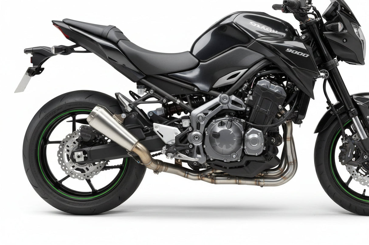 IN STOCK 71856PRI  Arrow Kawasaki Z 900 17-25 Homologated Nichrom Pro-Race Silencer With Stainless Steel Link Pipe For Original And Arrow Collec.