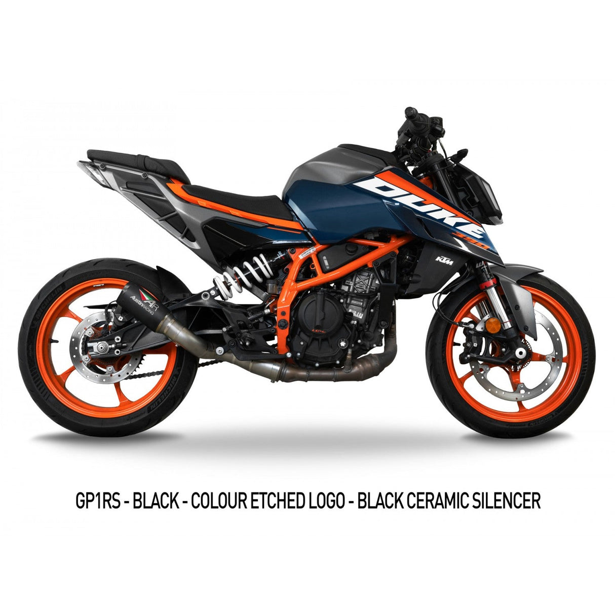 Austin Racing  GP1RS slip-on COMPLIANT & RACE EXHAUST   KTM DUKE 390 2024 SLIP-ON dB  AUR68