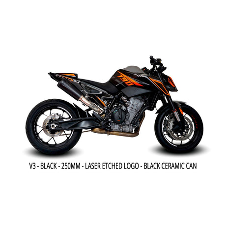 Austin Racing  KTM DUKE 890 HI-SLUNG dB COMPLIANT & RACE SLIP-ON DE-CAT EXHAUST SYSTEMS  AR78