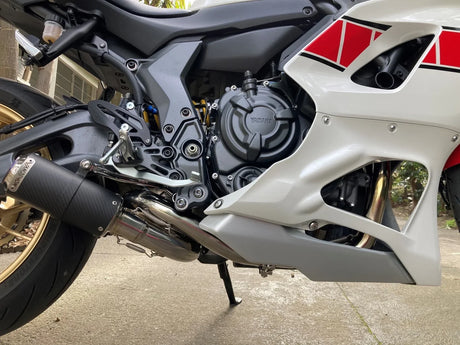 Vandemon  Yamaha R7   2014-25 MT07 FZ07 XSR700 Tracer 700/GT Tracer 7/GT Titanium Exhaust System YAMAMT07EXHTICFB VA-80