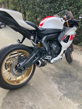 Vandemon  Yamaha R7   2014-25 MT07 FZ07 XSR700 Tracer 700/GT Tracer 7/GT Titanium Exhaust System YAMAMT07EXHTICFB VA-80