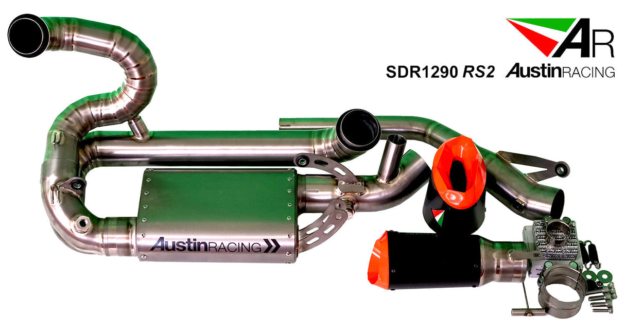 Austin Racing 2020 - 2024 KTM SUPERDUKE 1290 R/RR/EVO RS2 FULL RACE EXHAUST SYSTEM  AR0006