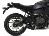 74509RBA  Arrow Rebel Slip-on Exhaust, Aluminum End Cap for Yamaha XSR700 21-25