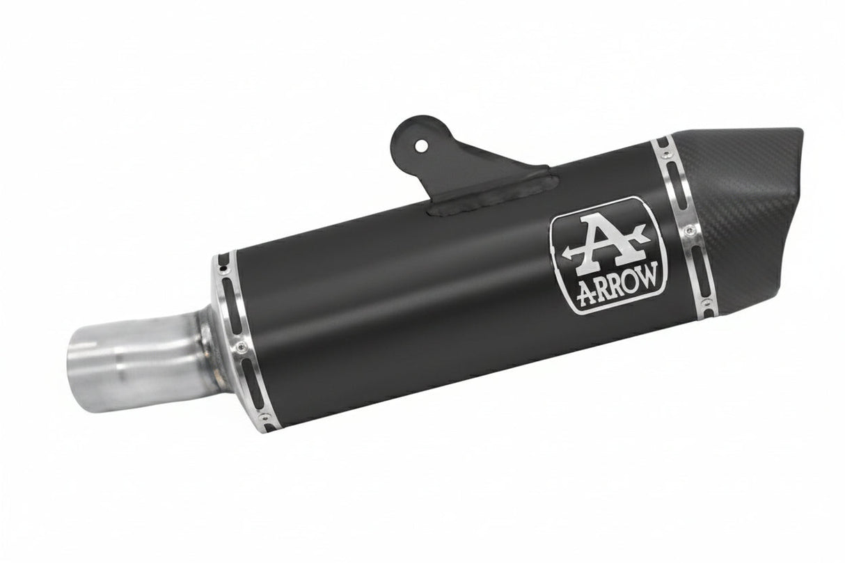 71925AKN  Arrow Maxi Race-Tech Slip-on Exhaust, Aluminum Dark for BMW R1250R/RS 19-20