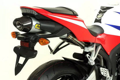 Arrow Honda Cbr 600 Rr'13 Silencioso Indy Race De Aluminio Homologado Con Fondo De Carbono Para Colectores Original Y Arrow 71807ak