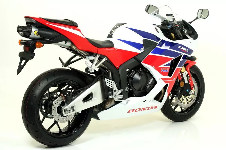 Arrow Honda Cbr 600 Rr'13 Silencioso Indy Race De Aluminio Homologado Con Fondo De Carbono Para Colectores Original Y Arrow 71807ak