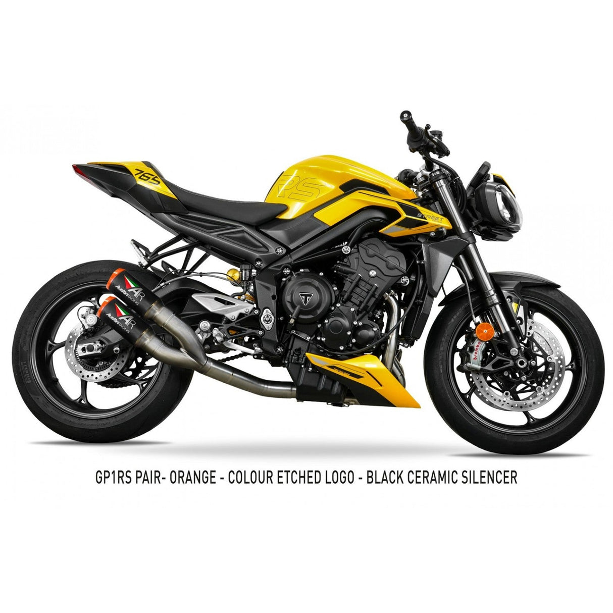 Austin Racing 2023 - 2025 TRIUMPH STREET TRIPLE 765 RS BOX-DELETE AND FULL RACE EXHAUST SYSTEM AR114