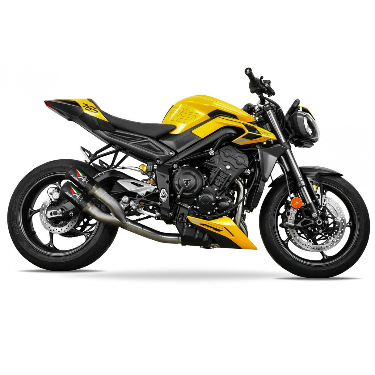 Austin Racing 2023 - 2025 TRIUMPH STREET TRIPLE 765 RS BOX-DELETE AND FULL RACE EXHAUST SYSTEM AR114