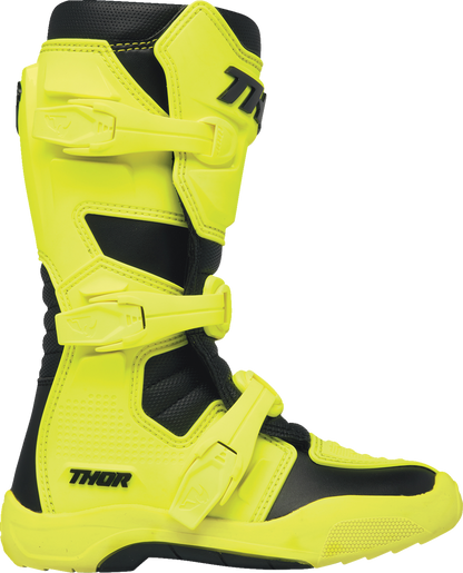 THOR Youth Blitz XR Boots - Acid/Black - Size 1 3411-0759