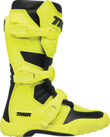 THOR Youth Blitz XR Boots - Acid/Black - Size 7 3411-0765