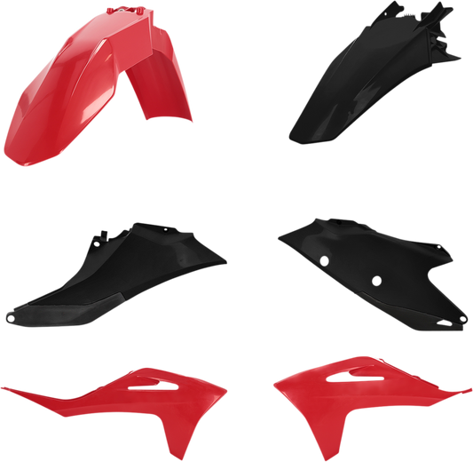 ACERBIS Standard Replacement Body Kit - Red/Black 2872781018