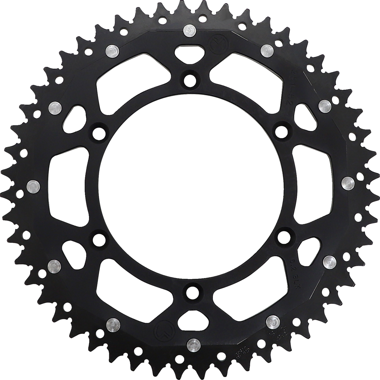 MOOSE RACING Dual Sprocket - Black - 52 Tooth 1210-251-52-10X