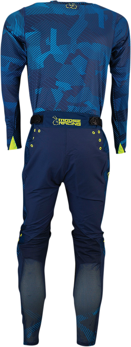 MOOSE RACING Agroid Pants - Navy/Hi-Vis - 28 2901-9248