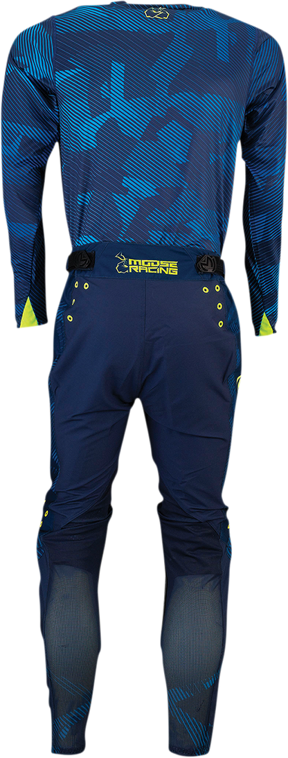 MOOSE RACING Agroid Pants - Navy/Hi-Vis - 30 2901-9249