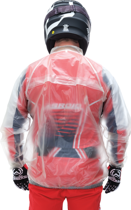 MOOSE RACING Rain Jacket - Clear - Medium 2854-0372