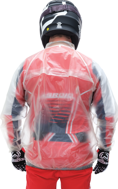 MOOSE RACING Rain Jacket - Clear - Large 2854-0373