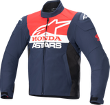 Chaqueta impermeable ALPINESTARS Honda SMX - Azul/Negro/Rojo - Mediana 3206223-7163-M 